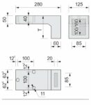 Nosný úhlový prvek TRA-WIK®-PU - rozměry