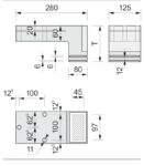 Nosný úhlový prvek TRA-WIK®-ALU-RF - rozměry