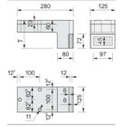 Nosný úhlový prvek TRA-WIK®-ALU-RL - rozměry