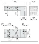 Nosný úhlový prvek TWL®-ALU-RL - rozměry