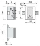 Vysoce zátěžová konzola SLK-ALU-TTR - rozměry