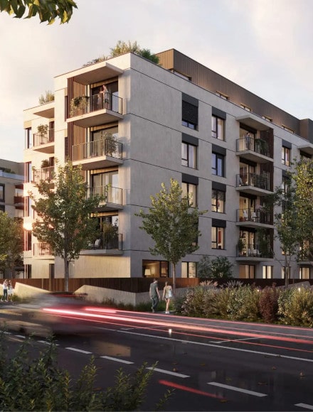 Bytový komplex „Nesto" s použitými montážními prvky Dosteba