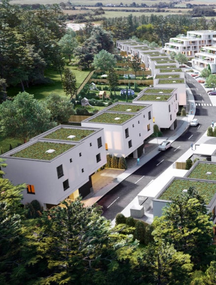 Rezidenční komplex „Agáty" s použitými montážními prvky Dosteba