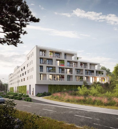 Rezidenční komplex „Agáty" s použitými montážními prvky Dosteba