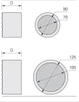 Montážní válec Rondoline®-EPS - rozměry
